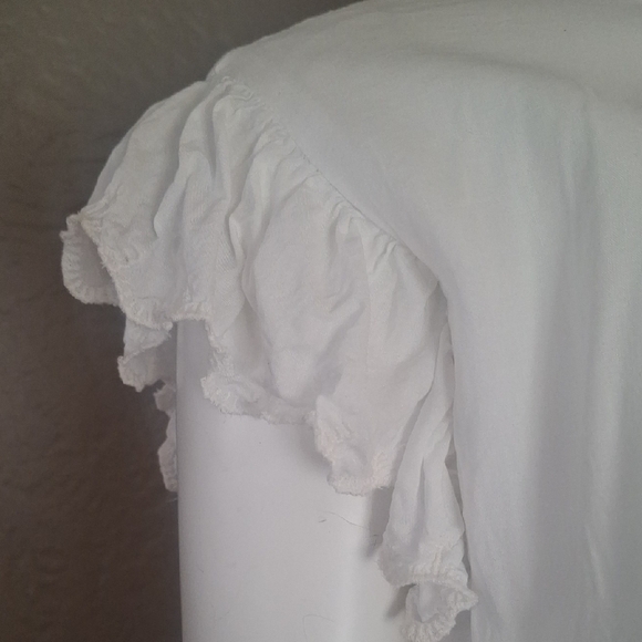 Wilfred  Women's White Ruffle Mini Dress Size M - Picture 4 of 12
